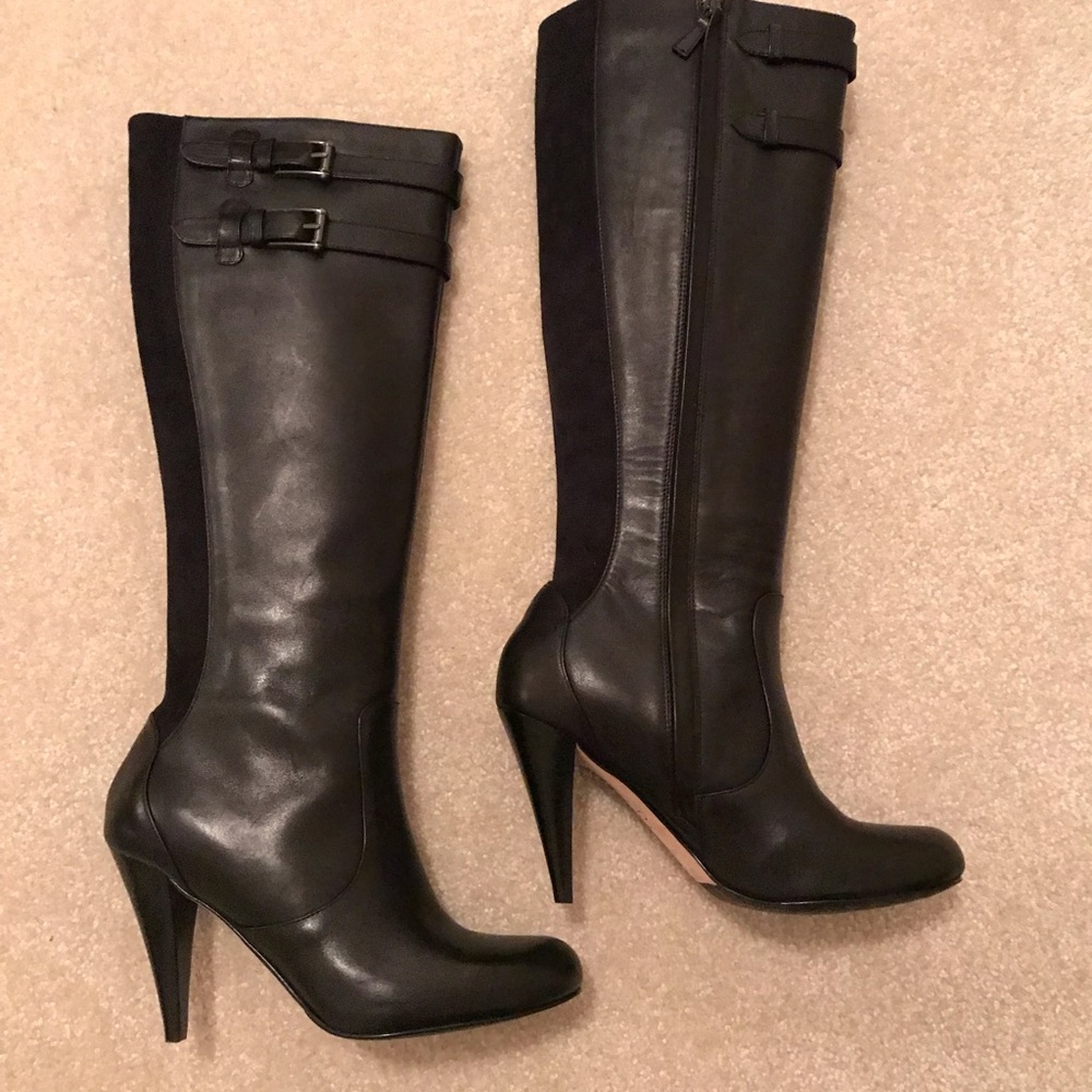 Cole Haan Nike Air Tall Leather Dress Boots NWT